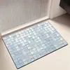 Alfombrilla de suelo de tierra de diatomeas absorbente de agua y de secado rápido para uso doméstico, alfombrilla antideslizante para la entrada del baño, alfombrilla de suelo para baño estilo nórdico