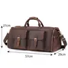 Bolsa para traje transfronteriza, bolsa de viaje de cuero genuino, bolsa de equipaje multifuncional, bolsa plegable para almacenamiento de trajes, bolsa de gimnasio con separación de húmedos y secos