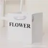 Día de la Mujer, Bolsa de Regalo Día de la Diosa, Bolsa de Papel tipo Bandolera Cuadrada, Bolsa para Snacks de Regalo, Ver Flores, Feliz Suerte