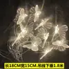 Decoración de techo para bodas, lámpara de araña de acrílico transparente con forma de gota de agua, accesorios para la decoración de la escena de la boda, luces decorativas, cadena de luces LED