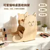 Venda Direta de Fábrica Atacado Caixa de Armazenamento Porta-Lápis de Montagem Combinada de Madeira Meninas Estudantes Porta-Caneta Gato Fofo