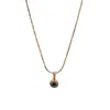 Cadena para Clavícula Ojo del Diablo de Nuevo Estilo Transfronterizo Europeo y Americano, Estilo de Lujo Ligero a la Moda, Elegante y con Estilo Collar para Mujer, Regalo de Vacaciones