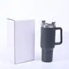 Bestseller Transfronteiriço: Copo de Carro de Primeira Geração 40oz, Copo Térmico a Vácuo de Camada Dupla em Aço Inoxidável 304, Copo Portátil com Canudo para Exterior