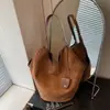 Bolso Tote Versátil Esmaltado de Gama Alta para Mujer Principios de Otoño Bolso de Hombro/Axila Simple para el Uso Diario