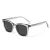 Óculos de Sol Quadrados Fashion Retrô em TR90 Coreano Masculino CP Pino 8622 Versátil para Fotos na Rua Óculos de Sol Polarizados com Proteção UV Feminino