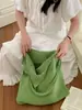 Nova Bolsa de Compras Tecida Coreana de Grande Capacidade Moda Lã Simples de Ombro Único Retrô Casual Trançada Vazada Transfronteiriça
