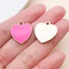 Aleación de Zinc Rojo Rosa Goteo de Aceite Fresa Cereza Corazón Flor Colgante DIY Hecho a Mano Pendientes Pulsera Joyería Accesorios