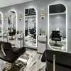 Espelho de Barbearia, Espelho Especial para Salão de Cabeleireiro, Espelho de Celebridade da Internet, Espelho de Corpo Inteiro, Montado na Parede, Iluminado, Modelo Novo, Espelho de Parede, Espelho para Cabeleireiro