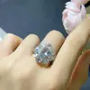 Traje de ágata azul natural corpo inteiro em rede qualidade pedra principal 4*5, 7*9mm prata 925 incrustação tempo de retenção de cor é longo
