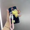 Kt Gato Oro Puro 999 Colgante Hello Kitty Encanto para Bolso de Teléfono Móvil Llavero Dorado Regalo