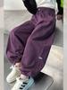 Calças Casuais Largas Estilo Street para Meninas Estilo Infantil Calças Cargo Roupa Infantil Grande Calças Esportivas Nova Tendência Primavera 2025