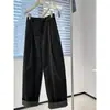 Pantalones acampanados de pana verde oscuro vintage para mujer, otoño e invierno, de cintura alta, elegantes, adecuados para ir al trabajo, pantalones casuales holgados de pierna recta con puños