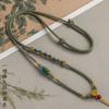 Cordón de collar para el cuello tejido a mano para hombres y mujeres, cuerda para colgante con hebilla de seguridad, cuerda para colgante, cuerda de carga alta, ajustable