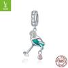 Prata Ziyun original s925 prata cocktail pulseira pingente criativo verão copo de vinho diy jóias acessórios BSC262