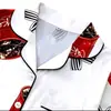 Cardigan Transfronterizo Europeo y Americano de Seda de Leche con Estampado de Colores Claros para Mujer, Conjunto Casual Transpirable de Manga Corta y Shorts para el Hogar