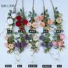 Concubina imperial de várias cabeças rosa flor de casamento simulação 5 rosas arranjo de flores de auditório decoração foto flor artificial atacado