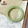 Pulsera Amarilla de Boca Clara Verde Agua Hielo para Mujer, Pulsera de Jade para Mujer de Color Verde Agua Clara de Alta Imitación Hetian Jade, Pulsera de Material de Mongolia Exterior