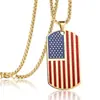 2026 Collar con Bandera Nacional Nueva Transfronterizo de Amazon Accesorios de Hip Hop Street Dance Cadena de Cuello Unisex Personalizada