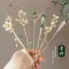 Nuevo Pasador de Metal Estilo Chino con Borla de Mariposa para Mujer, Pasador de Gama Alta con Estilo Antiguo, Adecuado para Moños de Qipao, Accesorio para el Cabello Hanfu