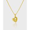 513 Estilo Coreano Ins Diseño Nicho Simple Textil Elegante Combinable Collar Clavícula Plata Esterlina S925 en Forma de Corazón para Mujer