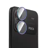 Adecuado para la cámara trasera del PocoM8Power5G, película de vidrio templado para lente ojo de águila de metal incrustada de diamantes
