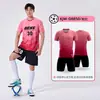 Traje de uniforme de fútbol para hombre y mujer, uniforme de entrenamiento estampado, uniforme deportivo de manga corta para niños, uniforme de clase moderno, uniforme de equipo de competición, uniforme de fútbol personalizado