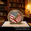 Monedas Conmemorativas Americanas Hechas en Rusia, Medallas Conmemorativas Americanas Fundidas a Presión de Aleación de Zinc, Monedas Conmemorativas Pintadas de Exportación, Listas y Se Pueden Usar