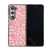 Nova capa de celular dobrável estilo Chanel em couro texturizado para Samsung Z Folder 5, tendência Z folder 4/3