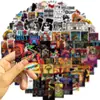 100 Peças Estilo Guns N' Roses 2. Rocha. Adesivos de Graffiti em PVC. Adesivos Impermeáveis para Caderno de Guitarra DIY
