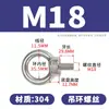 Perno de Acero Inoxidable 304 Estándar Nacional Galvanizado en Zinc Blanco Perno de Ojo de Elevación Tipo Anillo Circular de O M12 m10568M Ojal de Orejeta de Elevación