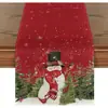 Nuevo Camino de Mesa de Lino Estampado Navideño Decoración para el Hogar Restaurante Sala de Estar Mesa de Comedor Interior Exterior Tela para Camino de Mesa