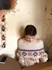 Nuevo Suéter Fair Isle Navideño 2026 Hombros Descubiertos para Mujer, un Top de Punto Holgado Muy Elegante y Relajado para Primavera