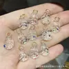 Coleção de Cristal Branco Natural, Contas de Abóbora, Contas de Flor de Maracujá, Acessórios Artesanais, Pulseiras DIY Feitas à Mão, Joias da Moda