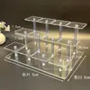 Suporte de Figura Acrílico Transparente Quadrado Multicamadas Cosméticos Perfume Boneca Suporte de Exibição Antigo Joias Ornamentos Rack de Exibição