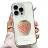 Funda de Teléfono Móvil de una Sola Capa Color Crema Fresa Adecuada para Iphone17Pomax Apple 16Pr 1513 Dibujos Animados 12 Elegante 11