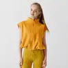Colete com Zíper Gola Alta de Veludo Ollie Personalizado Transfronteiriço Feminino Outono Inverno Esportivo Quente Casual Jaqueta Colete Sem Manga Plus Velvet
