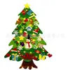 Árvore de Natal de Feltro Transfronteiriça Tecido Não Tecido Novo Modelo Árvore de Natal de Feltro DIY Infantil Decoração de Natal para Janela Enfeite Pendurado