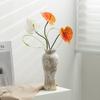 Shumen Vintage Estilo Sedoso Cerâmica Decoração Vaso de Flores Secas Entrada Sala de Estar Pousada Ornamentos de Flores Luxo Leve de Alta Qualidade