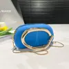 2025 Nuevo Clutch Redondo de Caja Bolso de Noche Mini Bolso Pequeño Herrajes Asa Metálica Retro Cadena Bandolera para Hombro