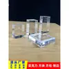 Soporte de Exhibición Acrílico Cubo Transparente Columna Cuadrada Ladrillo Cuadrado Base para Joyería Soporte Base para Producto Adorno Prop