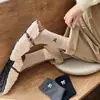 Calcetines Melard Nuevos de Otoño e Invierno, Modernos y Versátiles, Calcetines Lindos de Media Pantorrilla, Calcetines Largos Estilo Universitario Color Café de Otoño e Invierno con Lazo