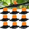 Conector de válvula de interruptor de passagem reta para tubo de lã 4/7, mini válvula de agulha dupla para tubo de lã 47, conector de irrigação por gotejamento de microaspersão para varanda e pátio