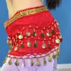 Traje de Dança Corrente de Cintura para Dança do Ventre Cinto Novo Estilo 66 Moedas Chiffon Yoga Dança Indiana Acessório de Corrente para Cintura