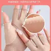Guantes de Protección Solar para Mujer, Estilo Delgado de Media Dedos para Primavera y Otoño, Antideslizantes, Sin Dedos, Pantalla Táctil, Lindos Guantes de Algodón con Protección Solar para Ciclismo y Conducir