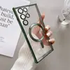 Adecuado para Samsung A57 Funda Magnética Galvanizada A37 Transparente A17 Cobertura Total A07 Anticaídas A56 Funda Protectora A36
