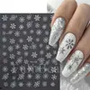 Belleza Completa Transfronteriza Nuevas Pegatinas Navideñas para Uñas Ins Pegatinas Doradas de Copos de Nieve Navideños para Uñas