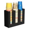 Portavasos de té con leche Portavasos de pajilla acrílica Portavasos de papel tisú Estante de almacenamiento Estante de almacenamiento de tapas de vasos Portavasos acrílico Comercial