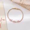 Pulseira Ajustável de Zircônia Moda Luxo Leve Europeia e Americana Coreia do Sul Alto Design Coringa Joias Simples Femininas Atacado