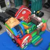 Castelo Inflável Tema Animais de Fazenda, Design Fofo, Tecnologia Anti-Colisão Bolsa Macia, Equipamento Interativo para Família