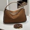 Bolso de mano de cuero esmerilado para mujer, bolso cruzado de alta gama para mujer, nuevo bolso cruzado retro europeo y americano Otoño e Invierno 2024, venta al por mayor